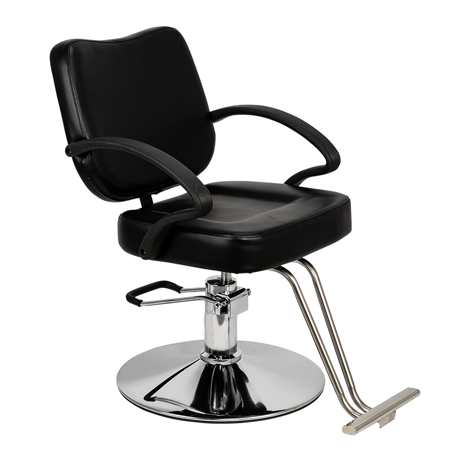 Tesmula GT2 Professional Barber Chair for Women - Adjustable Black Hairdressing Salon Chair with Hydraulic Lift | Perfect for Hair Salons, Beauty Parlors & Home Styling Stations