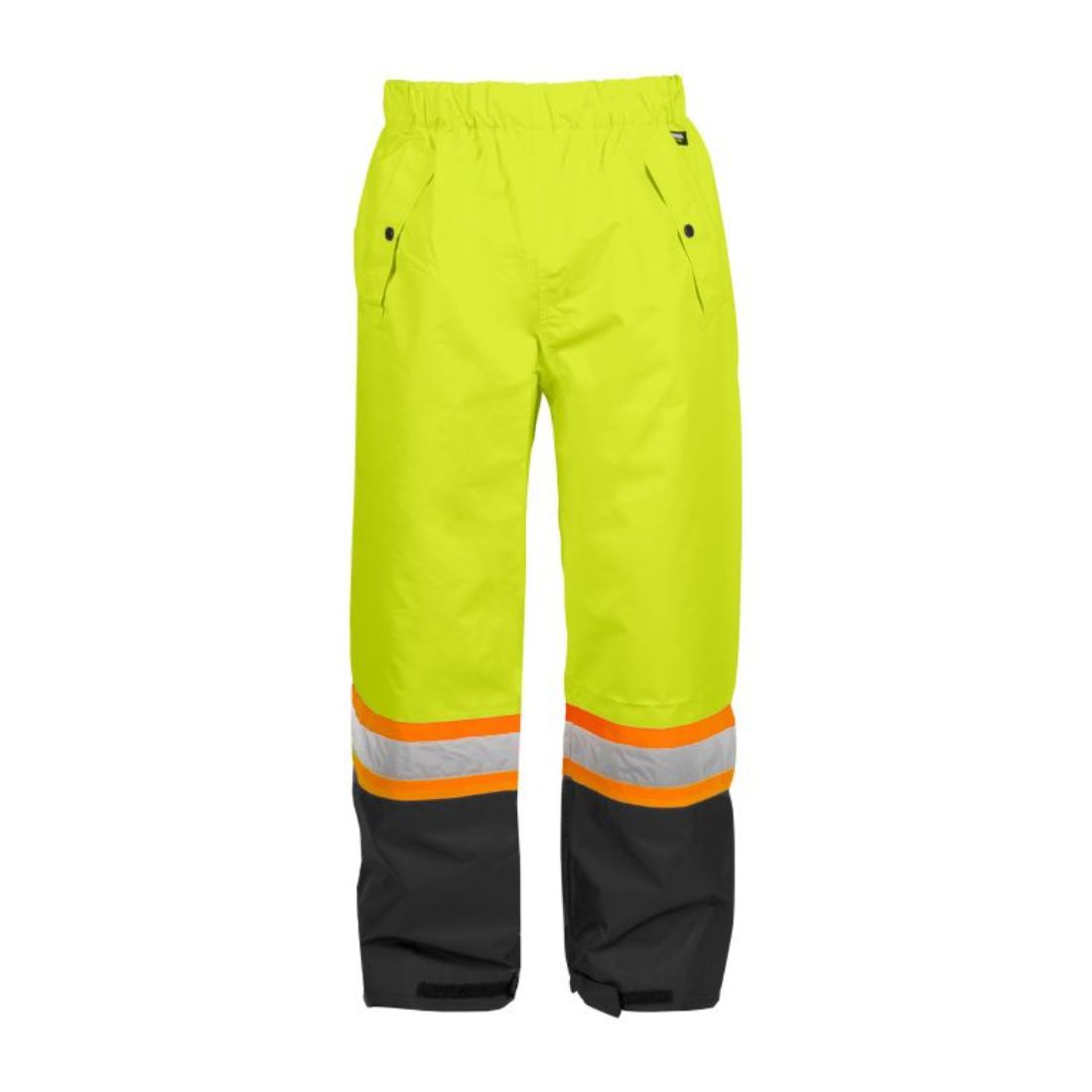 Terra High Visibility Rain Work Pants 116520PYL - Waterproof Yellow Safety Pants for Construction, Road Work & Outdoor Jobs in Wet Conditions