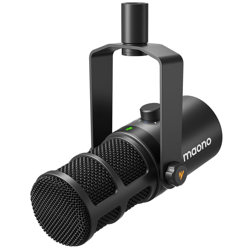MAONO PD400X Professional USB/XLR Dynamic Microphone with EQ Control, Tap-to-Mute & Headphone Monitoring - Studio Quality Podcast Mic for Recording, Streaming, Gaming & Voice Overs - Perfect for Home Studios & Content Creators