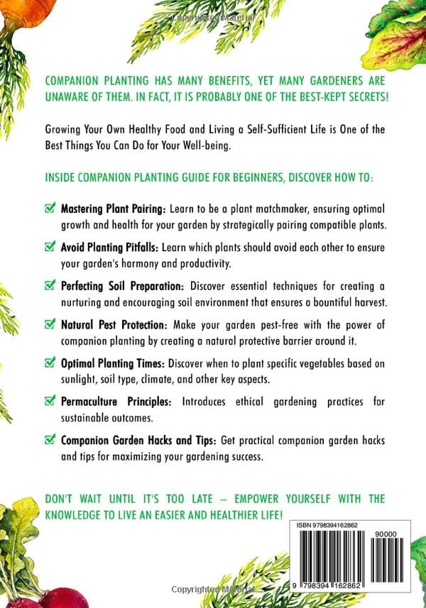 **Companion Planting Gardening Guide for Beginners – Science-Based Tips for Healthier, Mighty & Bountiful Tiny Farms | Perfect for Organic Home Gardens & Urban Farming**