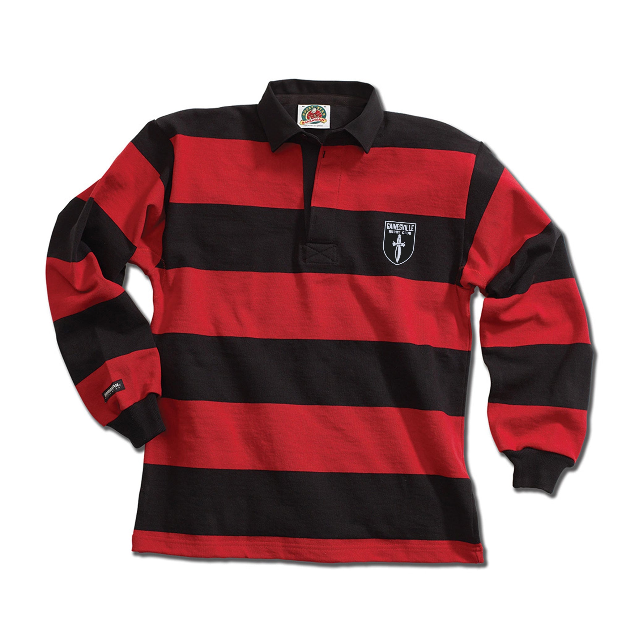 Gainesville Spartans RFC 4 Inch Stripe Rugby Jersey - Breathable Performance Shirt for Rugby Training & Match Play