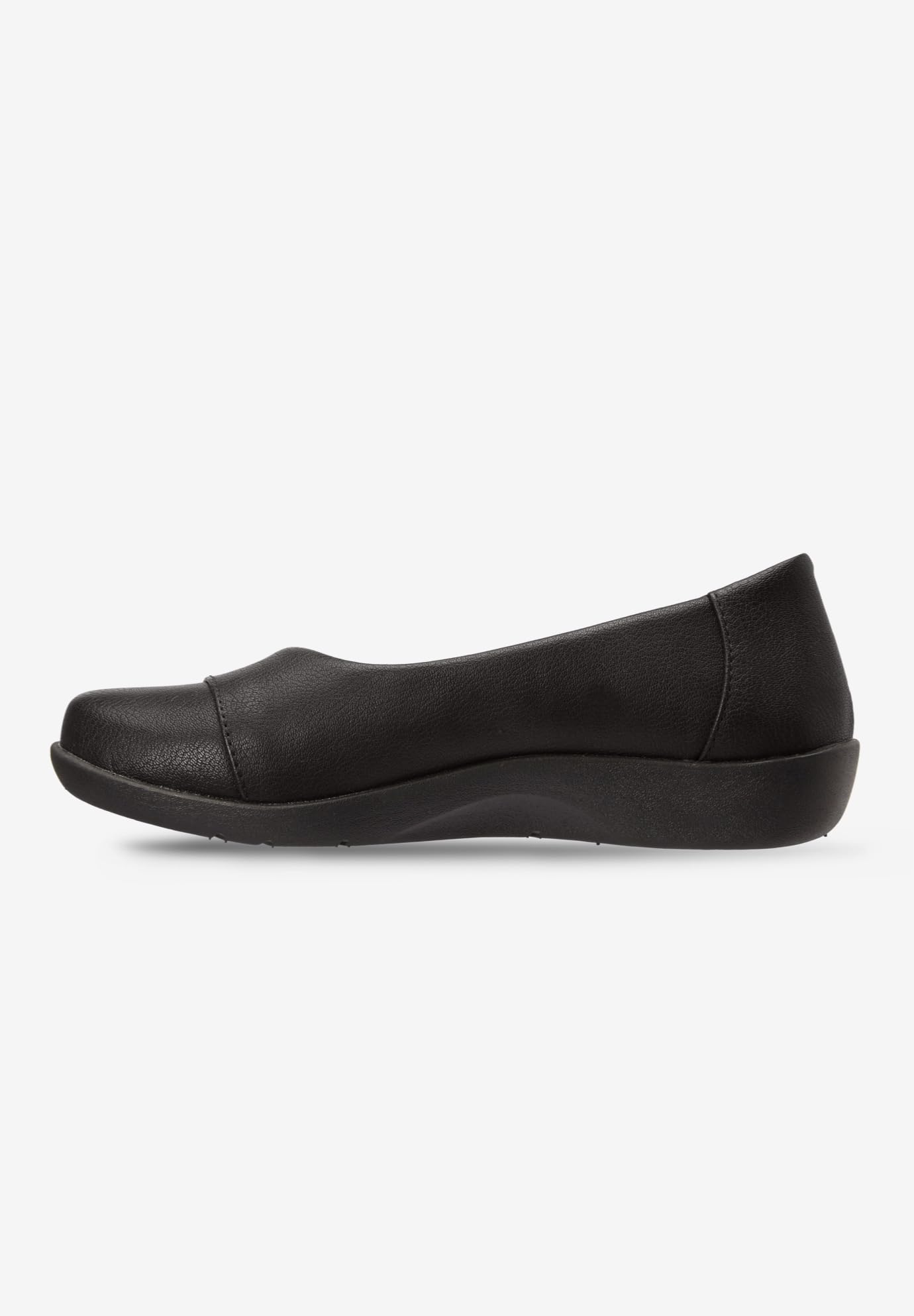 Comfortview Women's Wide Width The Gab Flat Shoes - Comfortable Slip-On Loafers for Casual Wear & Office Outfits