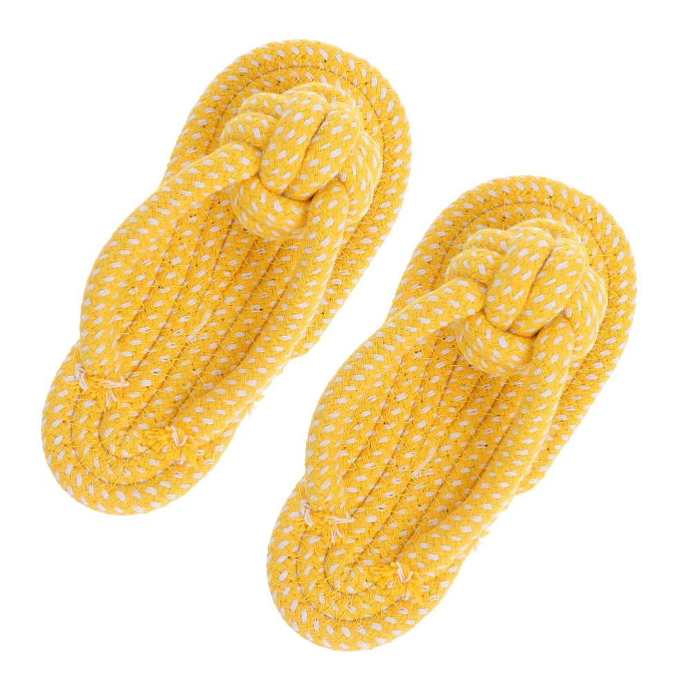 Balacoo 2-Pack Dog Chew Toys for Aggressive Chewers - Durable Pet Slippers & Plush Molar Chewing Toys for Puppies, Teething Relief & Interactive Play - Great for Large Dogs, Rope Toys Included for Biting & Tug-of-War Fun