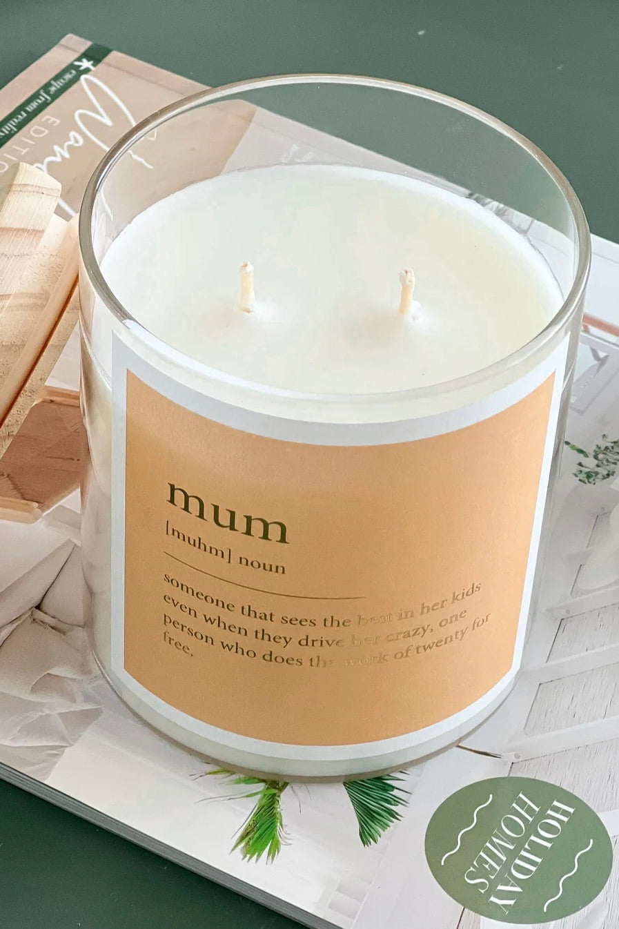 Goldie Mum Hudson Valley Scented Soy Wax Candle 600g - Perfect for Relaxation, Aromatherapy & Home Decor