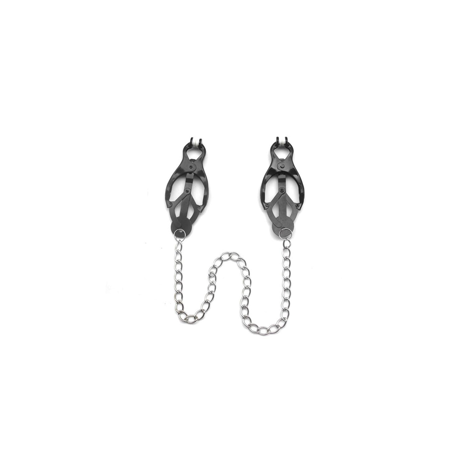 Stainless Steel Body Clamps with Chain - Non-Piercing Jewelry for Men & Women - Perfect for Body Modification & Fashion Accessories