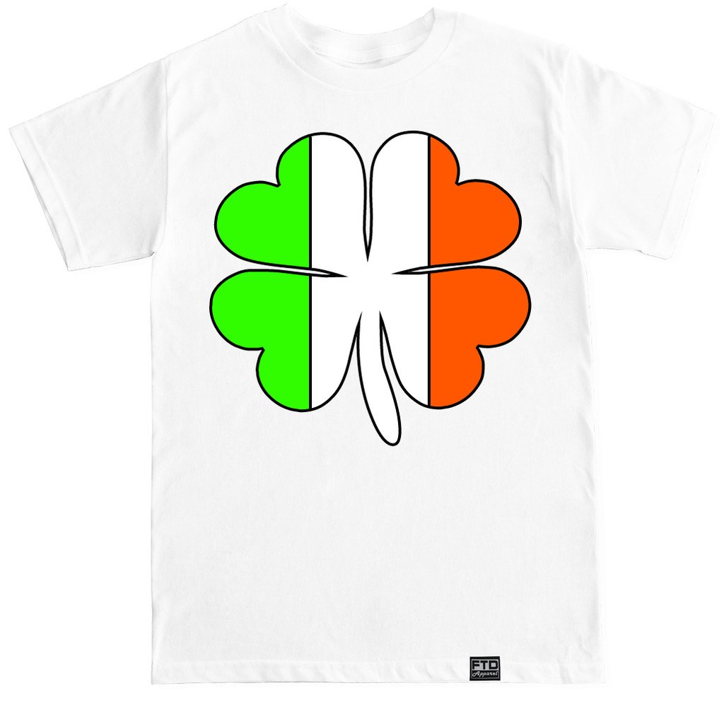 FTD Apparel Men's Irish Clover Graphic T-Shirt - Soft Cotton Casual Tee for St. Patrick's Day & Irish Pride Celebrations