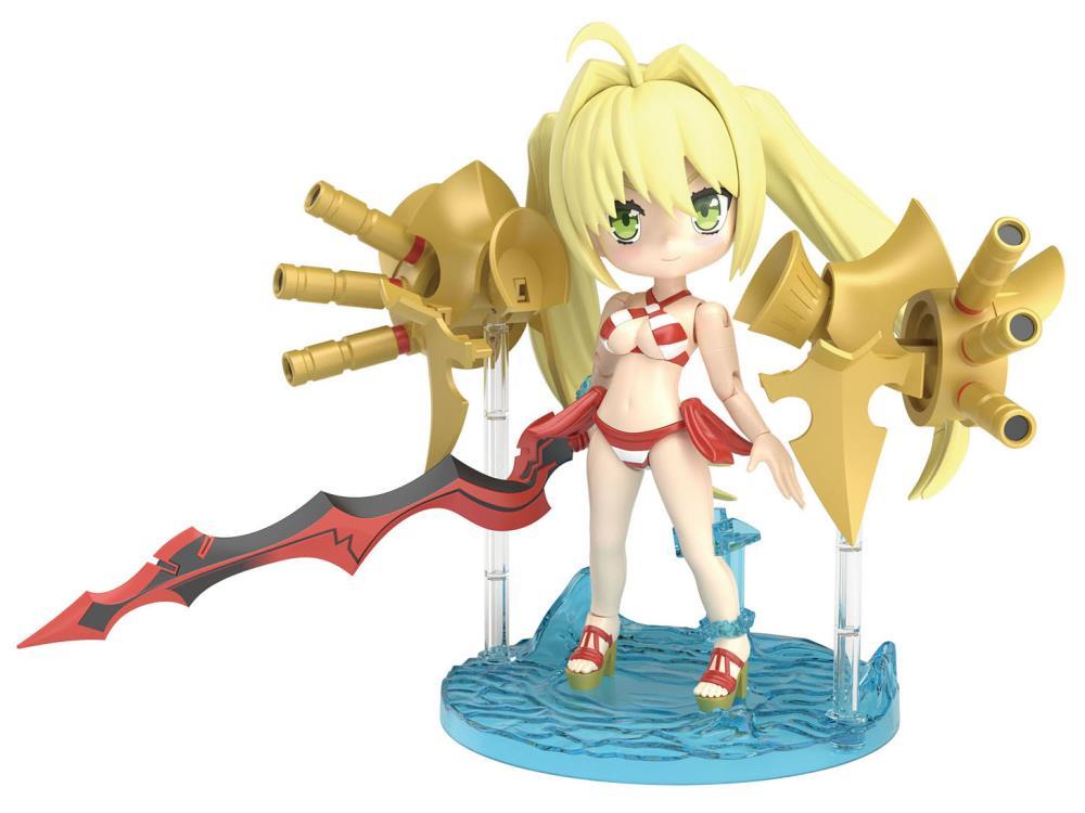 Bandai Petitrits #02 Fate/Grand Order Caster Nero Claudius Action Figure Model Kit - Anime Collectible for Display & Gaming Enthusiasts
