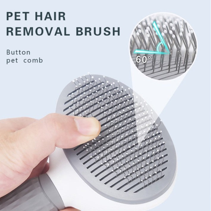 Pet Grooming Comb for Cats & Dogs - Easy Fur Removal Brush for Shedding Control - Perfect for Home Pet Care & Professional Grooming