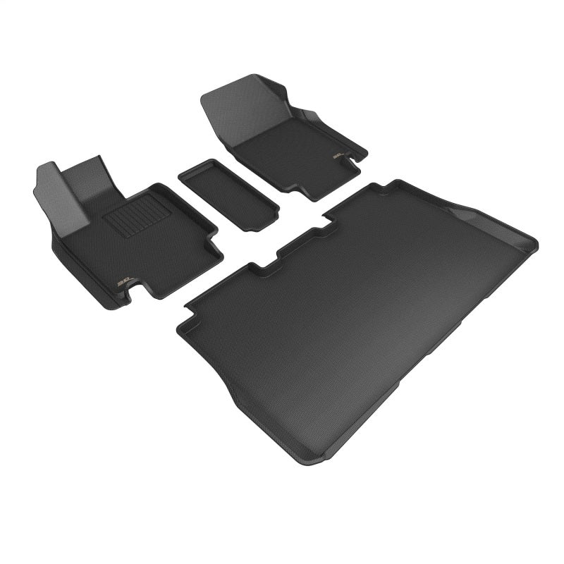 3D Maxpider Tesla Cybertruck AWD 2024 Kagu R1 R2 Black Floor Mats - Premium All-Weather Car Mats for Tesla Cybertruck - Perfect for Off-Roading, Daily Commuting & Extreme Weather Protection