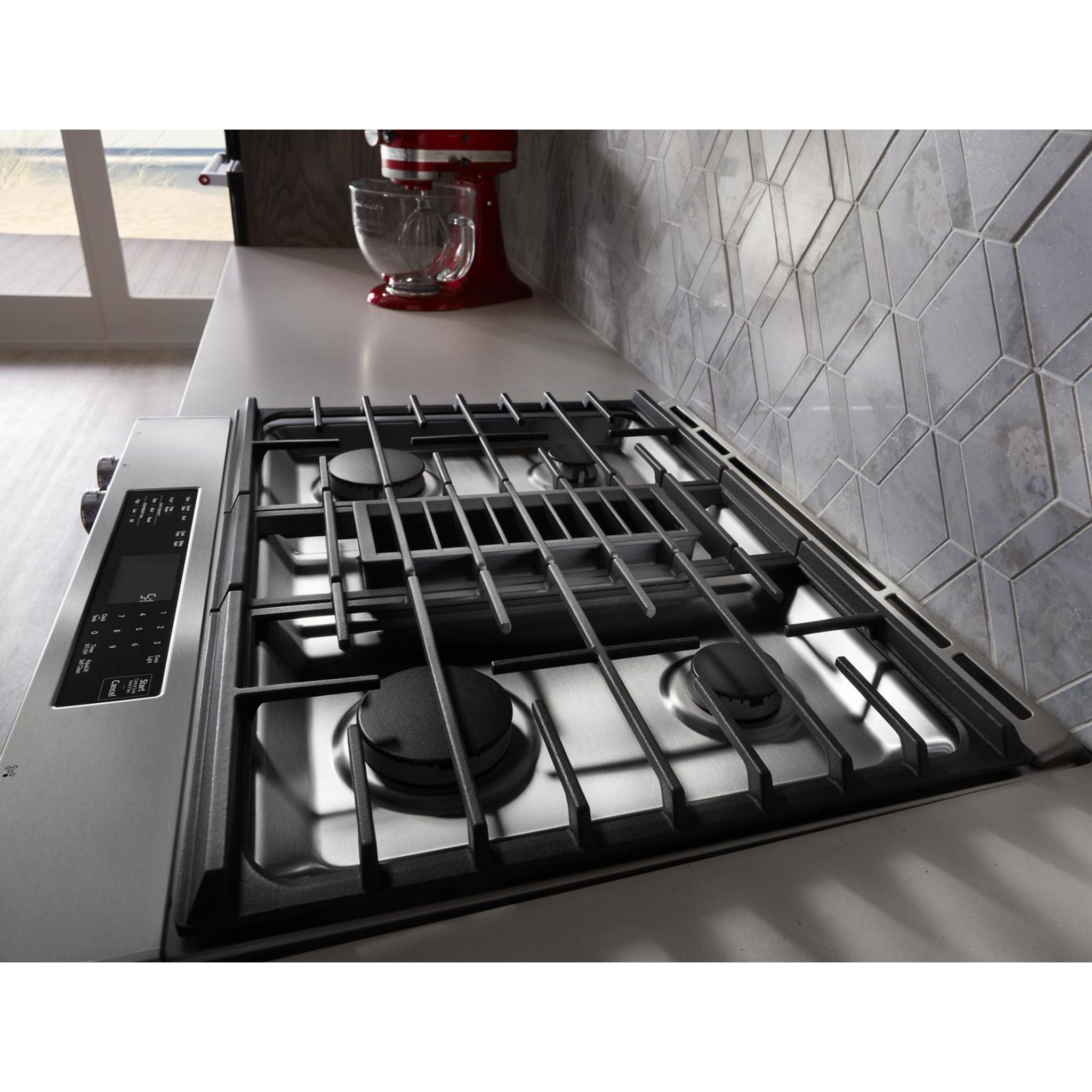 KitchenAid KSDG950ESS 30-Inch Slide-In Dual Fuel Range - Stainless Steel Gas Stove & Electric Oven for Professional Cooking & Baking at Home