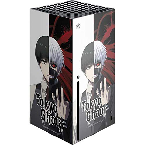 Official Funimation Ken Kaneki Split Design Gaming Skin Decal for Xbox Series X Console - Custom Protective Cover for Enhanced Gaming Experience
