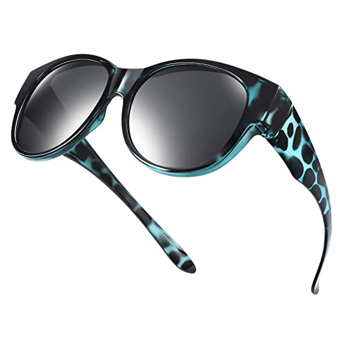 Sg01-green Leopard-black/Non-mirrored