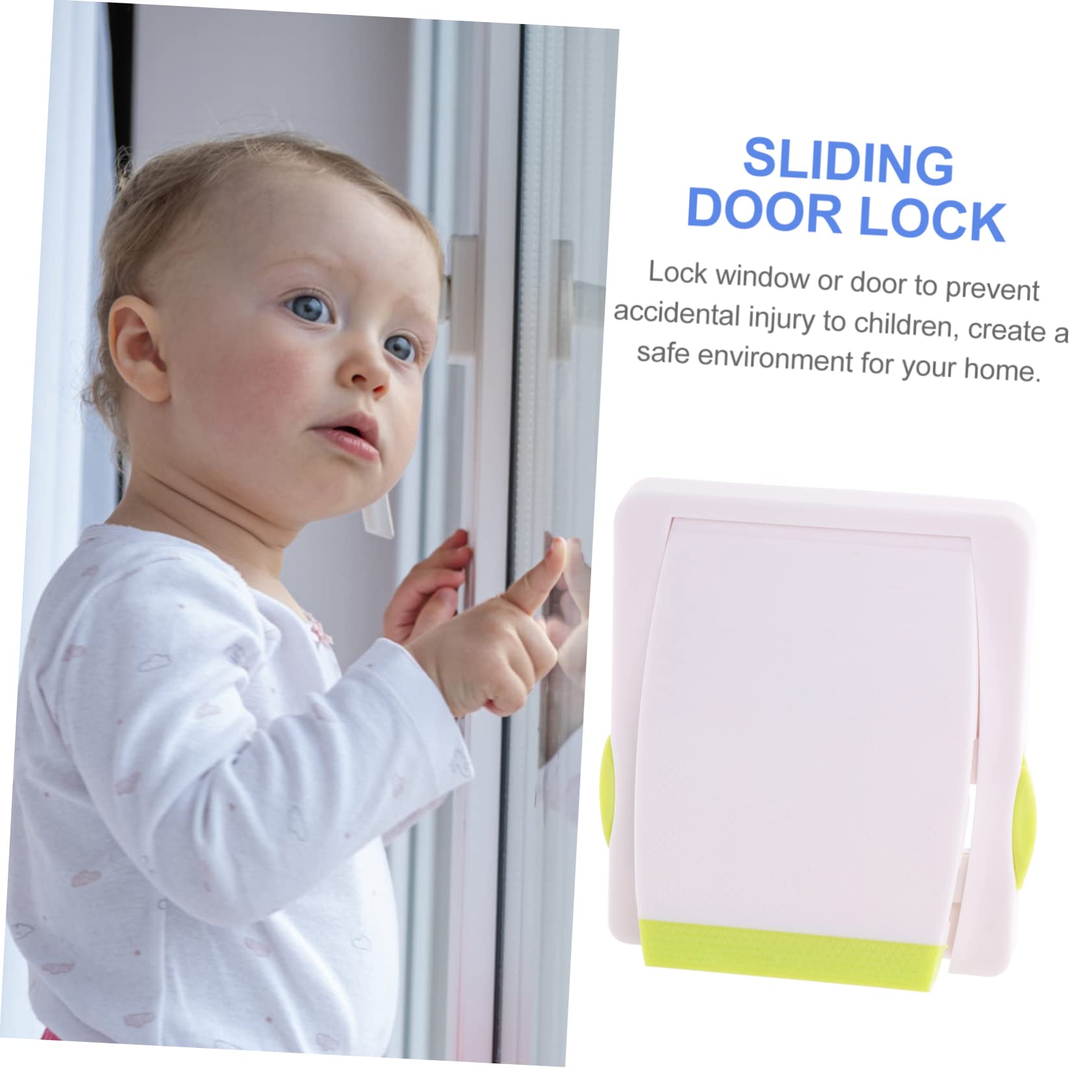VICASKY 3-Pack Child Safety Window Locks - No Drill Adhesive Sliding Window & Door Locks for Baby Proofing - Secure Home, Prevent Accidents (Ideal for Kids Rooms, Apartments & Pet Safety)
