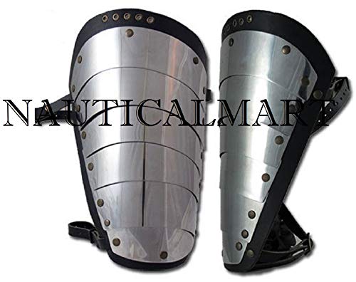 Medieval Steel Leg Armor Cuisses - Authentic Warrior Armor for LARP, Cosplay & Halloween Costume | Perfect for Renaissance Fairs, Historical Reenactments & Fantasy Events