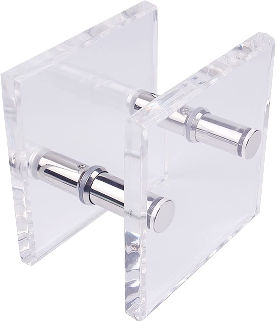 MIQXUAN Acrylic Shower Door Handle - 120mm Hole Distance for Glass Enclosures | Bathroom Hardware