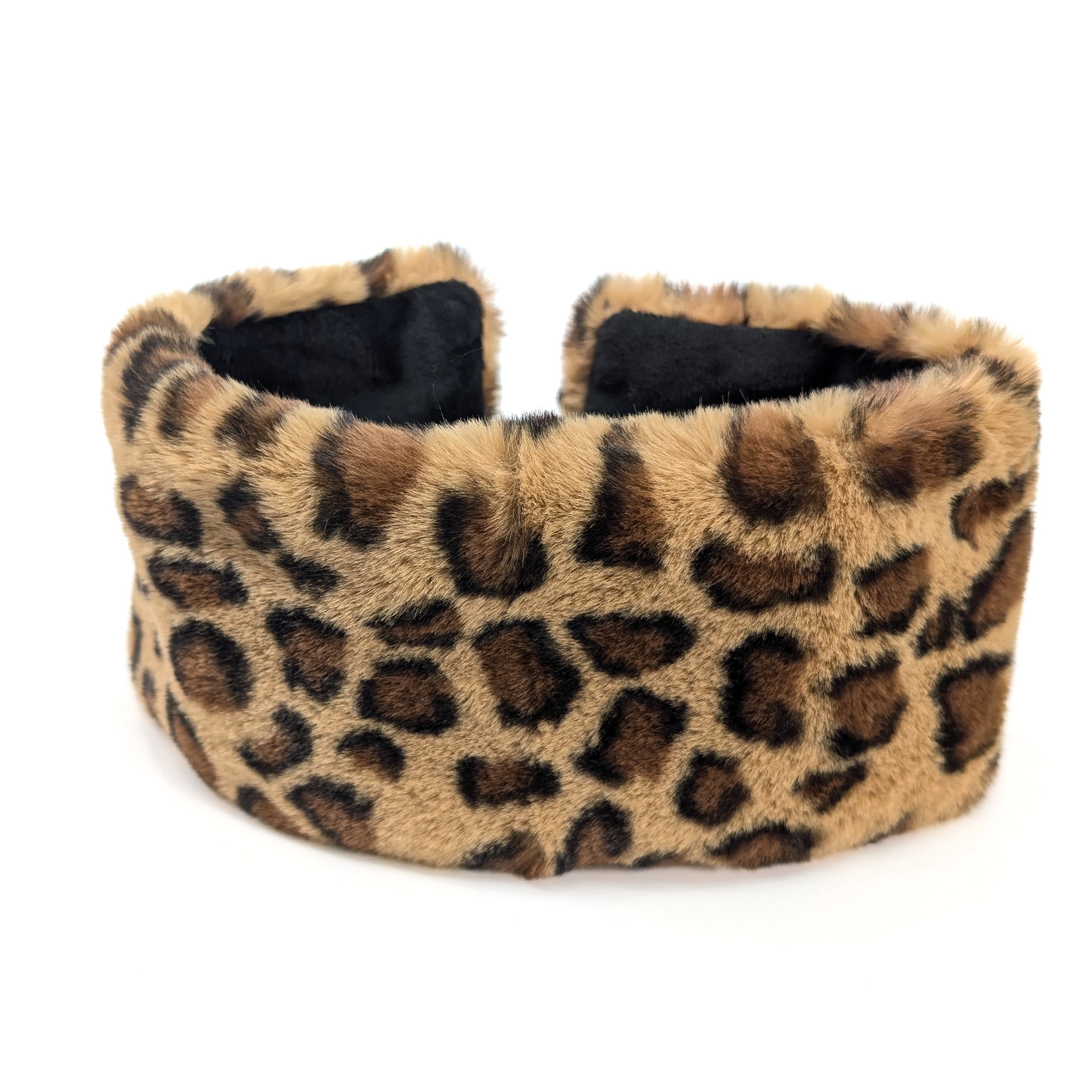 Faux Fur Headband & Snood Set - Animal Print Winter Accessories for Women | Cozy Ear Warmers & Neck Warmer for Cold Weather Outfits