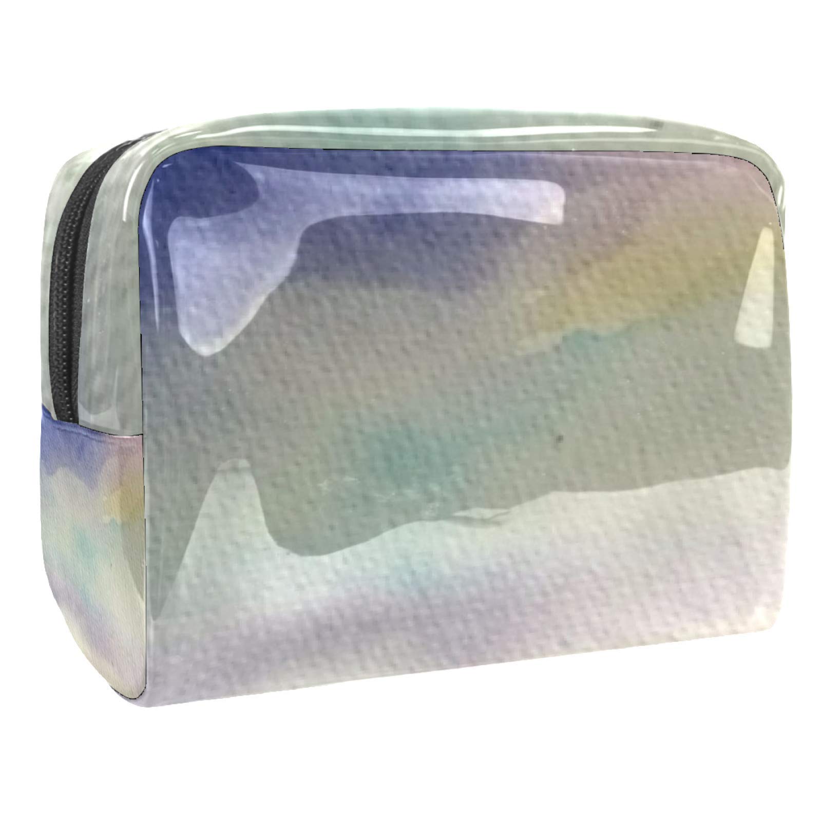 Portable Waterproof Makeup Bag with Zipper - Travel Toiletry Organizer for Women, Cosmetic Storage Pouch for Makeup Brushes & Skincare - Perfect for Travel, Gym & Daily Use
