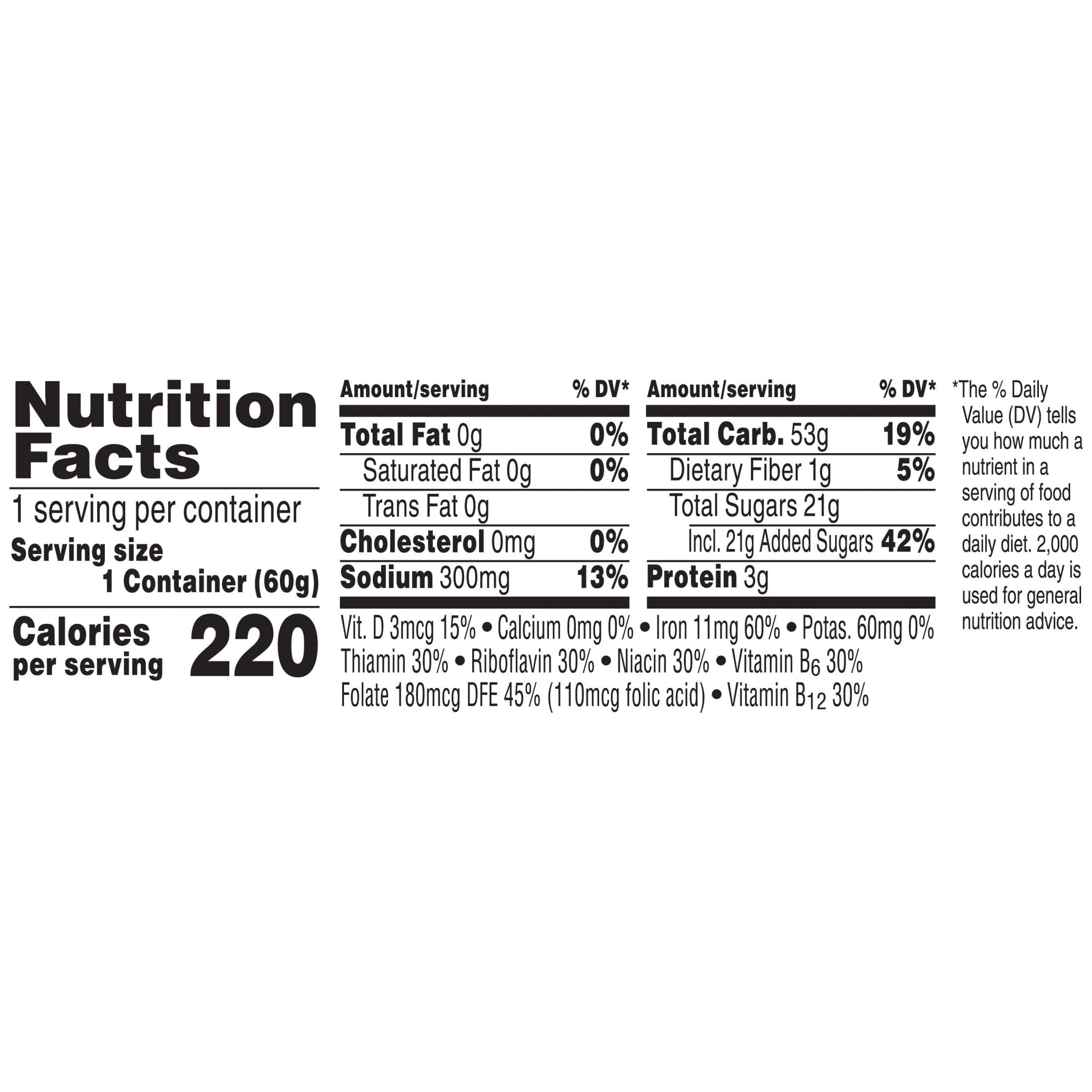 Kellogg's Frosted Flakes Breakfast Cereal Cups - 25.2oz Case (12 Cups) | Kids Snack with 8 Vitamins & Minerals | Great for School Lunches, Quick Breakfast & On-the-Go Snacking