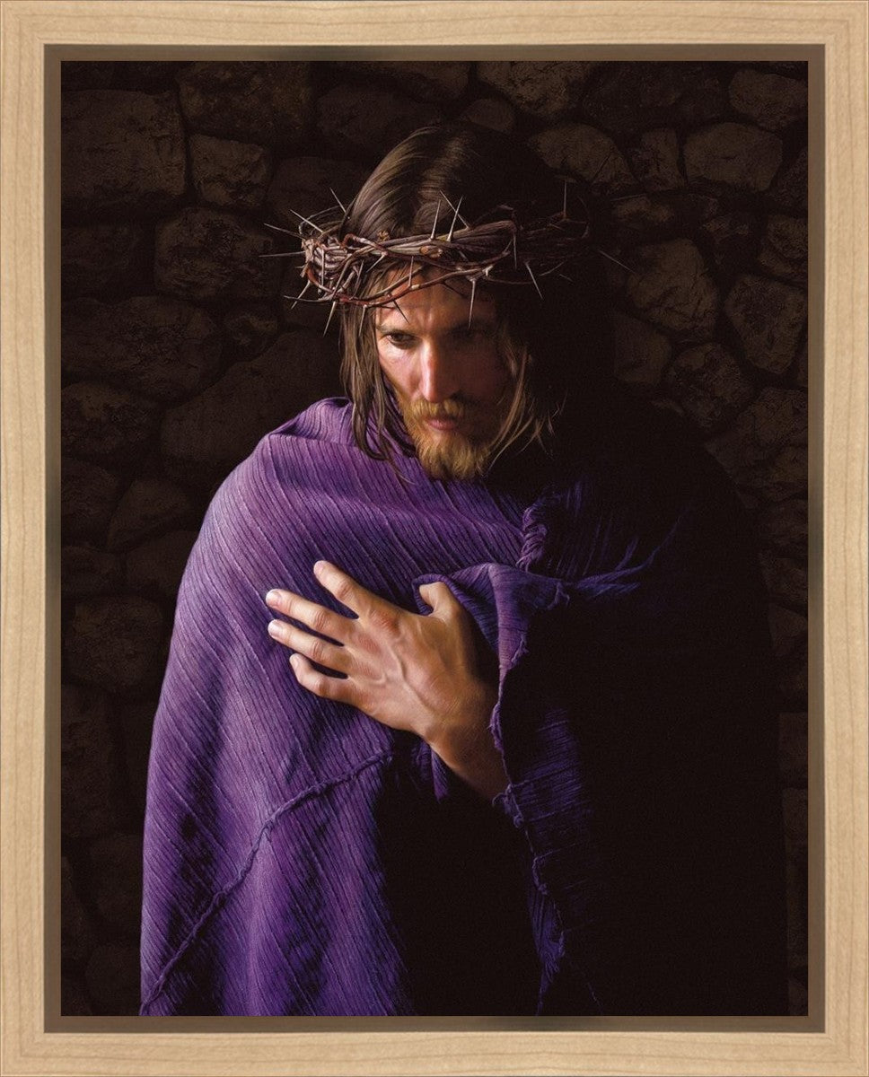 Behold the Man Gallery Wrap Canvas Art - Religious Christian Wall Decor for Home, Church & Office - Perfect for Living Room, Bedroom & Prayer Spaces