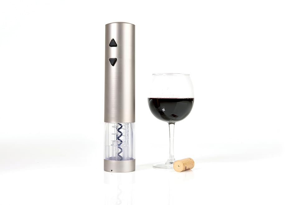 Premium Rechargeable Electric Wine Opener with Built-in Foil Cutter - Cordless Automatic Corkscrew for Easy Wine Bottle Opening - Perfect for Home, Parties & Gifts