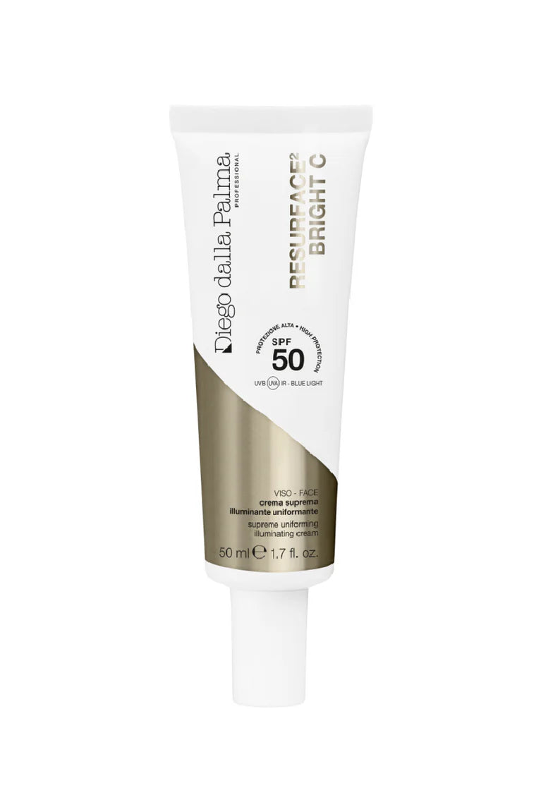 RVB DDP Resurface Bright C Supreme Uniforming Illuminating Cream 50ml - Anti-Aging & Brightening Face Cream with SPF 50 - Perfect for Daily Skincare & Sun Protection