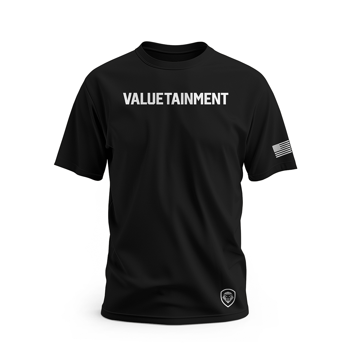 Valuetainment FLB Short Sleeve T-Shirt for Men - Comfortable Cotton Casual Shirt in Black | Perfect for Everyday Wear, Gym & Outdoor Activities