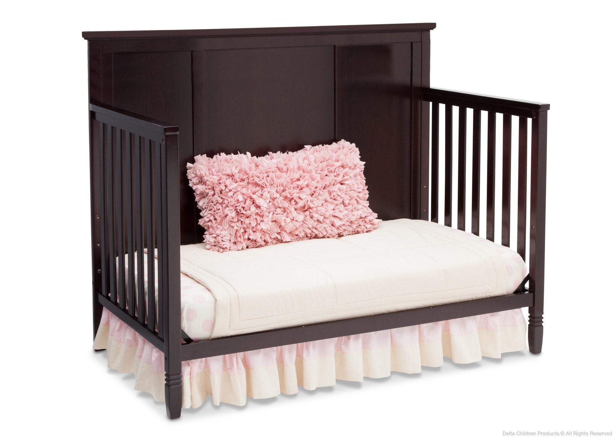 4 in 1 Convertible Baby Crib - Toddler Bed, Daybed & Full Size Bed Frame - Nursery Furniture for Boys & Girls - Perfect for Newborns to Teens Bedroom