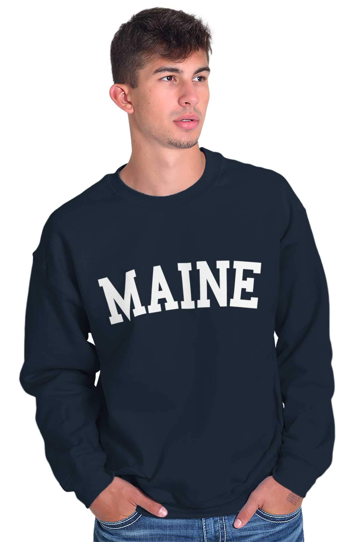 Classic Maine Traditional Sweatshirt for Men & Women - Cozy Casual Wear for Fall & Winter Outdoors