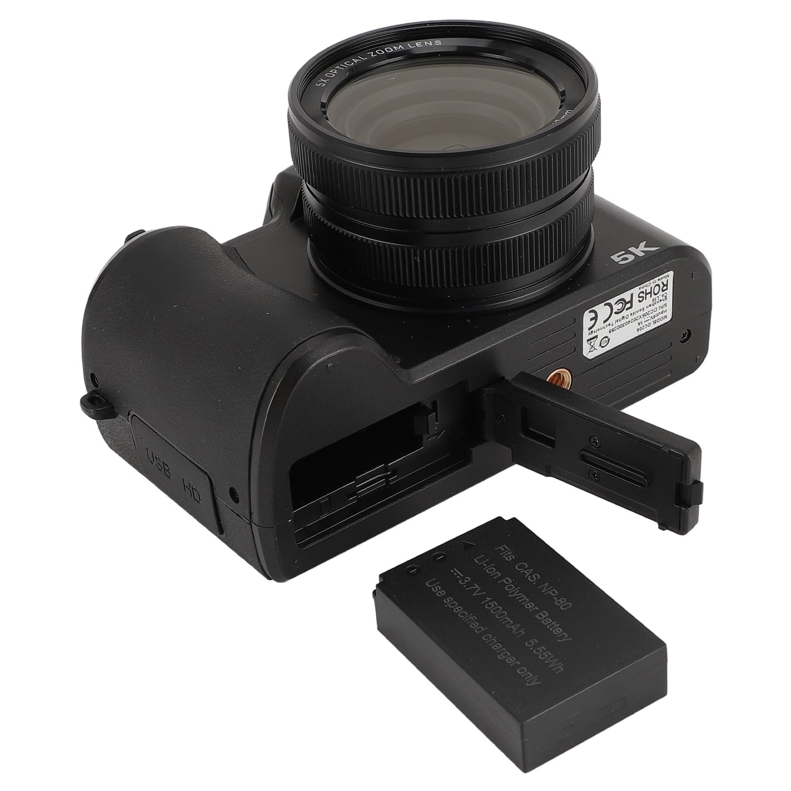 PUSOKEI 5K Digital Camera with 64MP & Dual Lens - 3.2