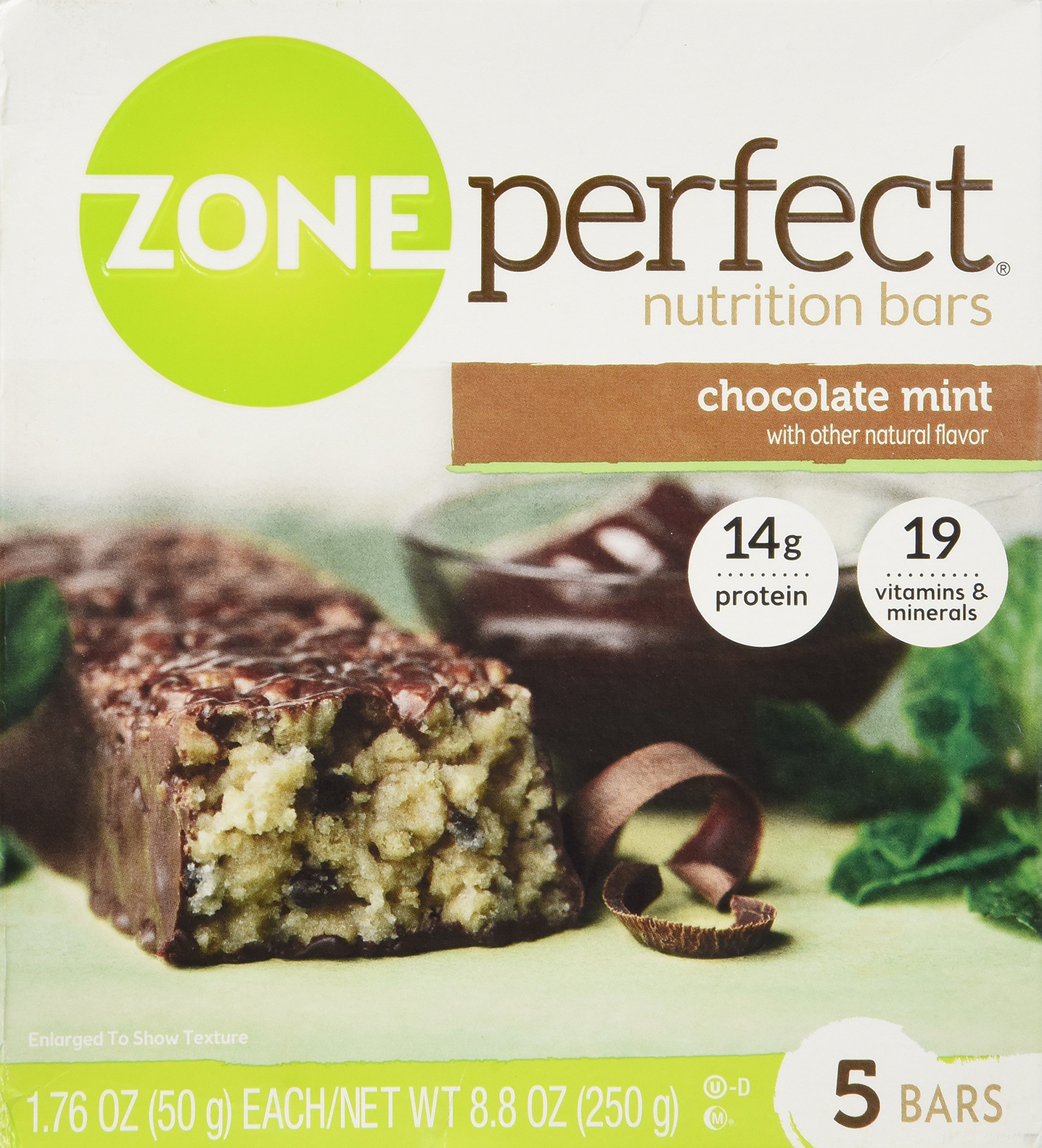 Zone Perfect Nutrition Bars - Chocolate Mint Flavor, 8.8 Oz (Pack of 2) | High Protein Snack for Weight Loss, Energy Boost & Post-Workout Recovery | Perfect for Gym, Office & On-The-Go Lifestyle