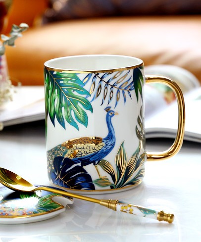 Jungle Animal Porcelain Mugs - 16oz Large Capacity Ceramic Coffee Cups with Gift Box, Creative Office Mugs for Tea, Coffee & Hot Chocolate - Perfect for Home, Office & Gifts