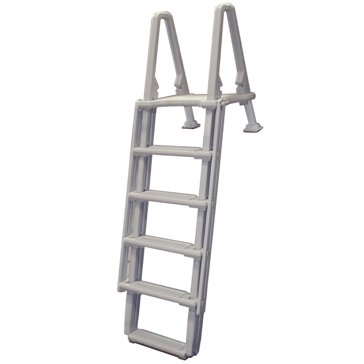 Confer Above Ground 8100X Swimming Pool Ladder - Heavy Duty Outdoor Steps for 48-54 Inch Pools - Perfect for Safe Entry & Exit in Backyard, Inground & Above Ground Pools