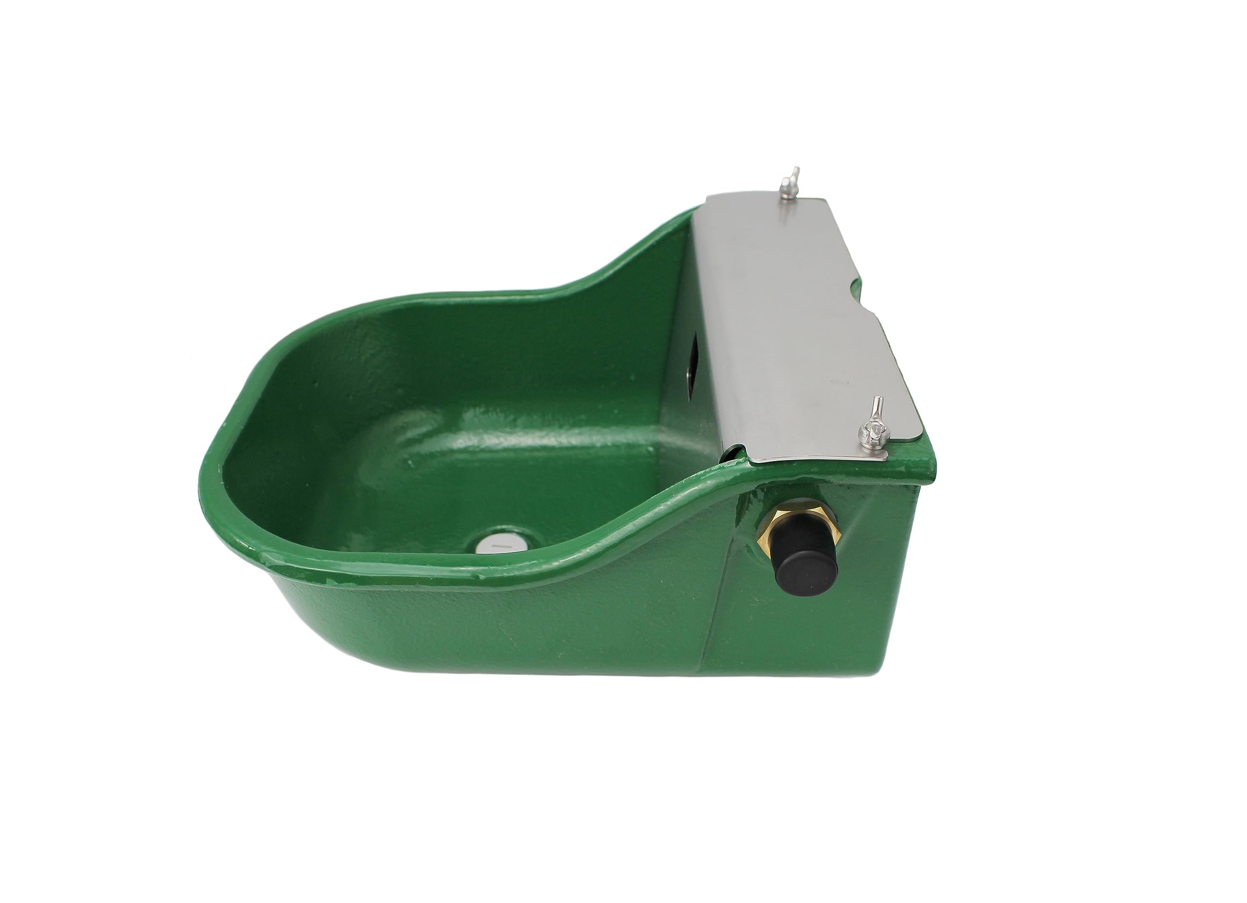 Heavy Duty Automatic Livestock Waterer for Horses, Cattle, Dogs - Extra Large Cast Iron Farm Animal Water Dispenser with Drainage Hole - Perfect for Pastures, Barns & Outdoor Ranches