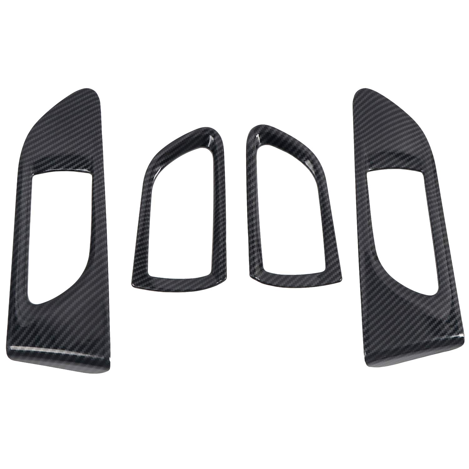 Subaru WRX/STi 2015-2021 Door Handle Covers - 4PCS ABS Plastic Carbon Fiber Trim for Driver & Passenger Side | Interior Car Accessories | Perfect for Protecting Handles & Enhancing Style