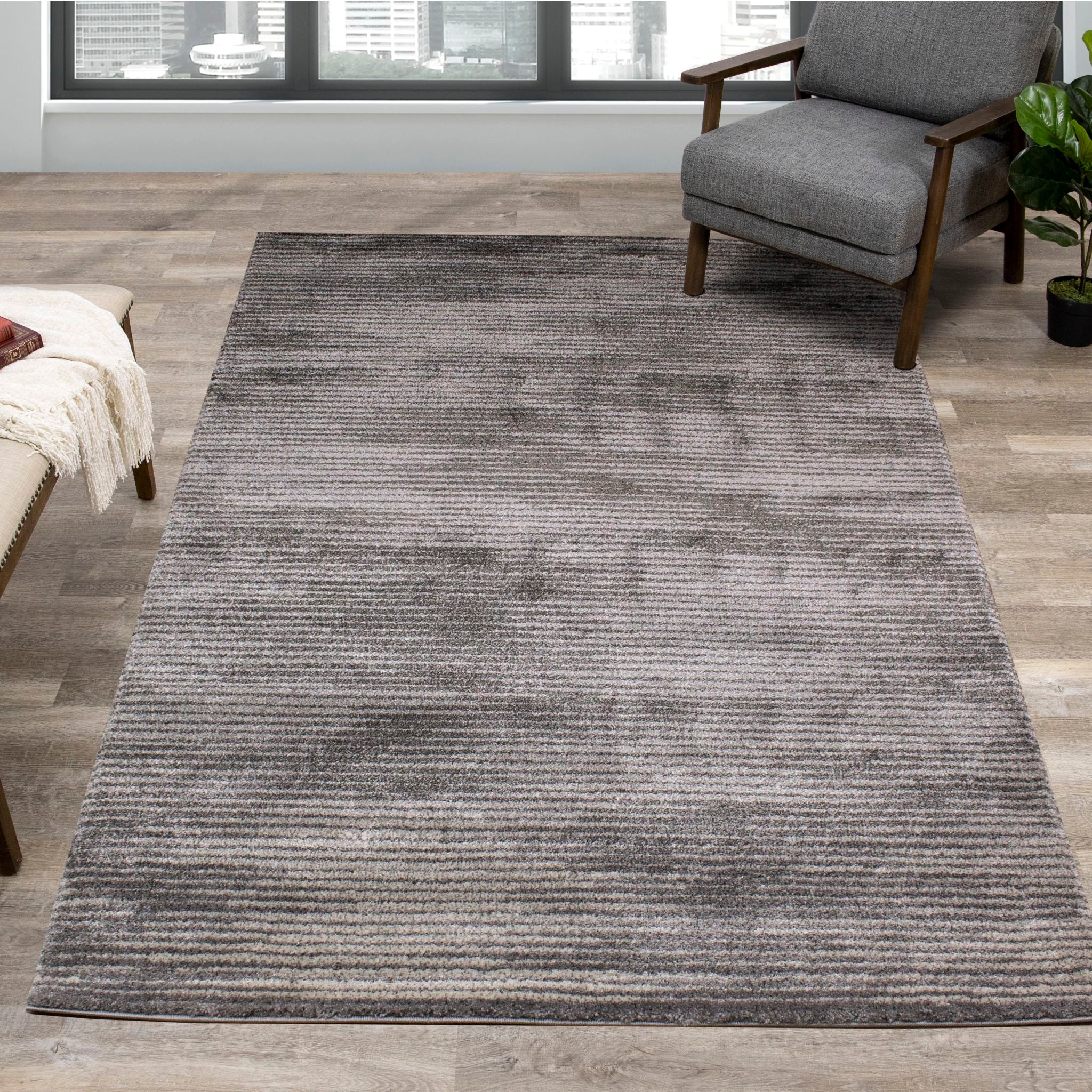 Breeze Area Rug 2 - Soft Modern Non-Slip Living Room Carpet - Perfect for Bedroom, Nursery & Home Decor