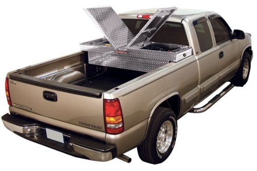 Dual Lid Crossover Truck Toolbox - Heavy Duty Two Lid Gullwing Storage for Pickup Trucks | Perfect for Tools, Equipment & Work Gear Organization