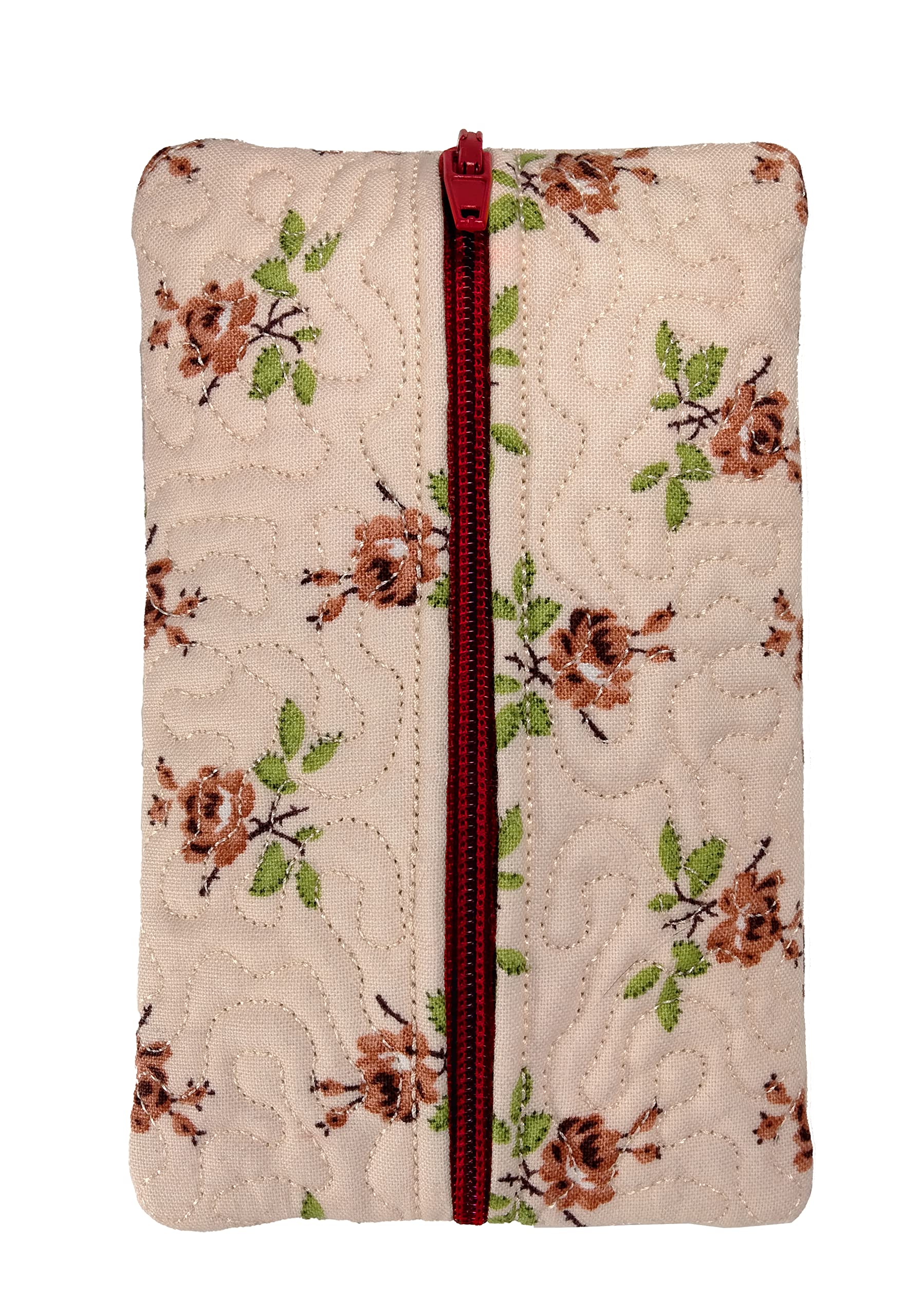 Elegant Pale Pink Roses Fabric Tissue Pouch - Travel & Purse Organizer for Women | Perfect for Travel, Daily Use & Gift Giving
