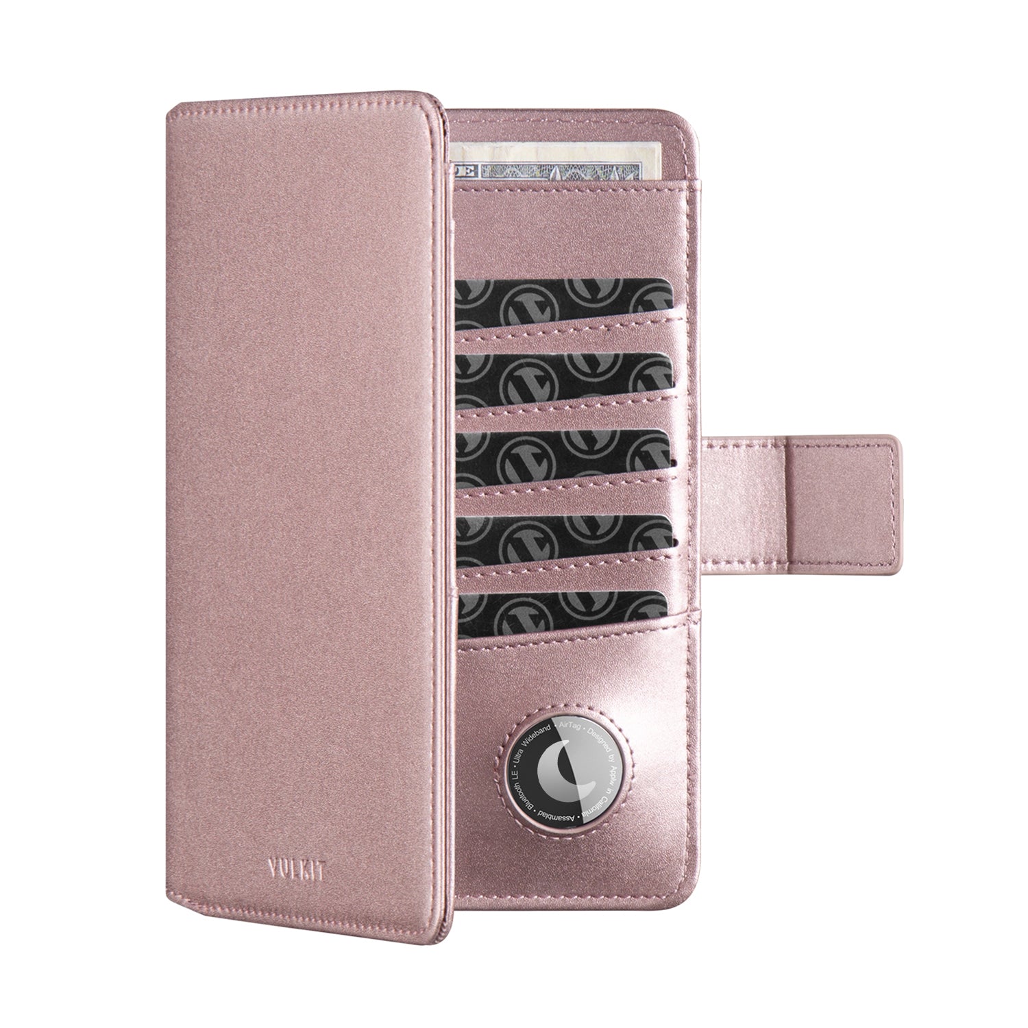 VPW101 RFID Blocking Passport Wallet with AirTag Holder - Secure Travel Organizer for International Trips & Business Travel