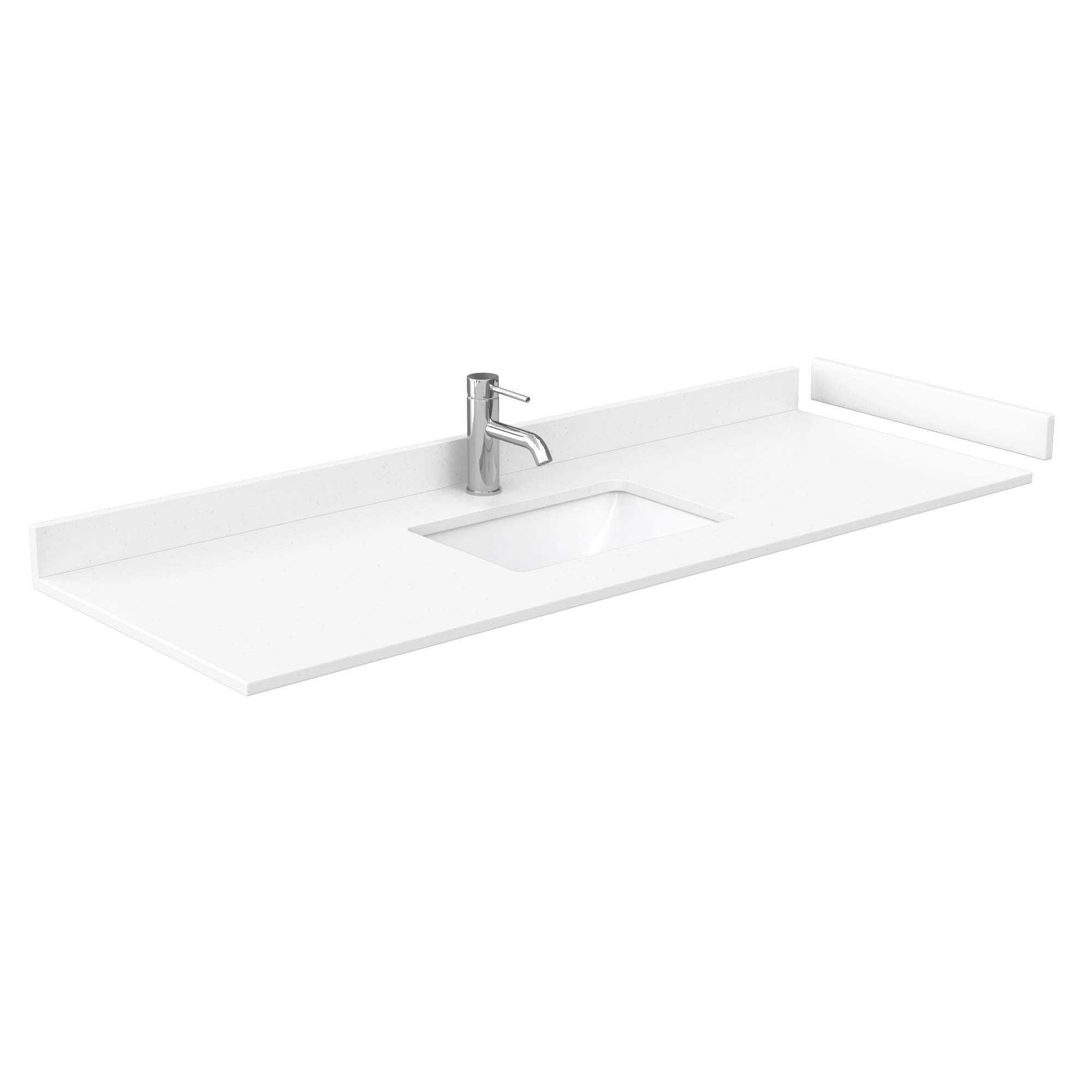 Wyndham Collection WCF292960SWGWCUNSMXX Miranda Vanity Set in White - Modern Bathroom Vanity with Sink & Mirror for Home Renovation & Spa Style Decor