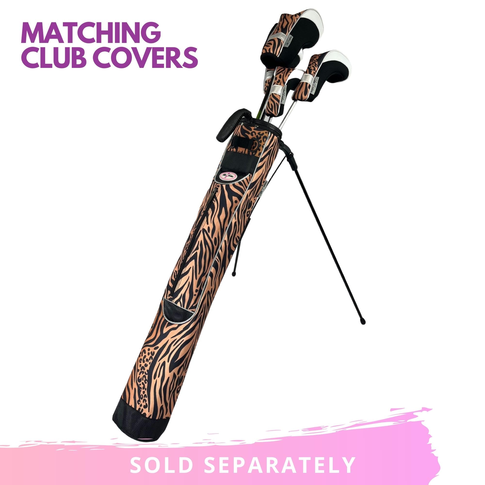 Women's Ultralight Sunday Golf Bag – Taboo Fashions Stand Bag with Self-Flexing Stand & Adjustable Strap | Perfect for Range, Par 3 & Executive Courses | Lightweight Carry for Casual Golfing & Practice Sessions