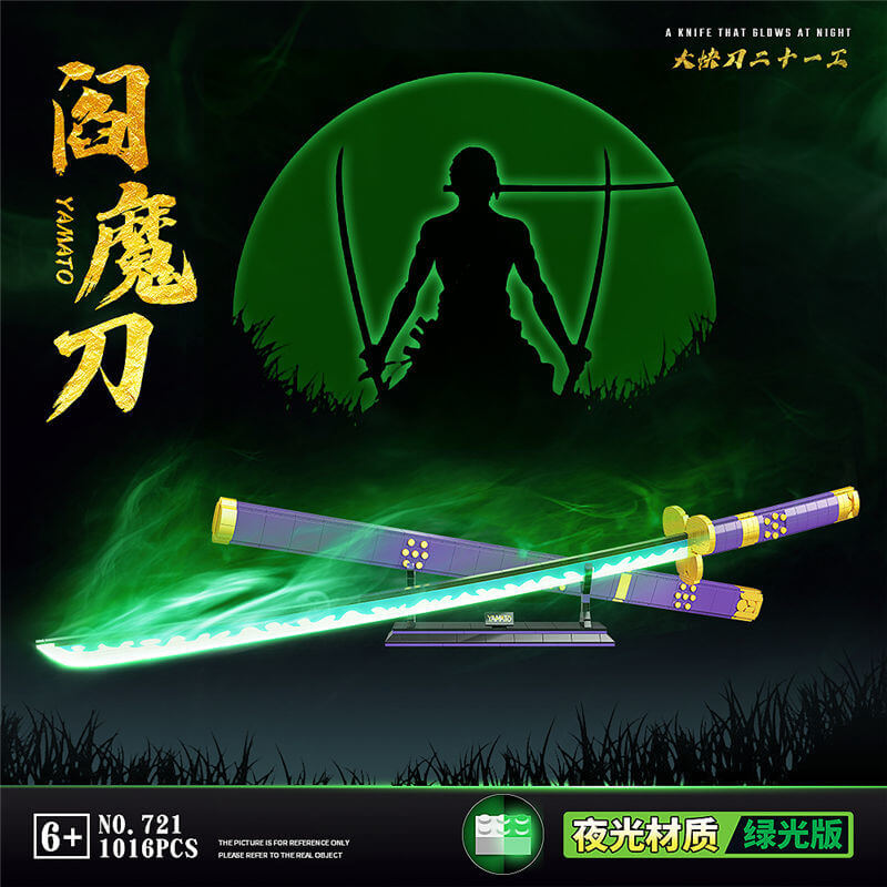 QUANGUAN 725 One Piece Anime Roronoa Zoro Enma Sword Replica - Perfect for Cosplay, Anime Collectors, and Display