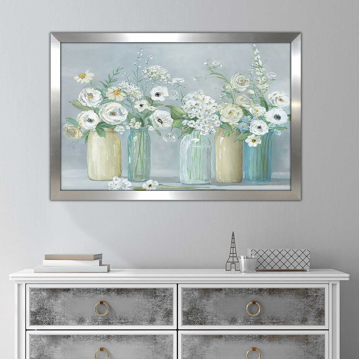Blooming Meadow Beauties Acrylic Wall Art Print - Vibrant Floral Decor for Living Room, Bedroom & Office