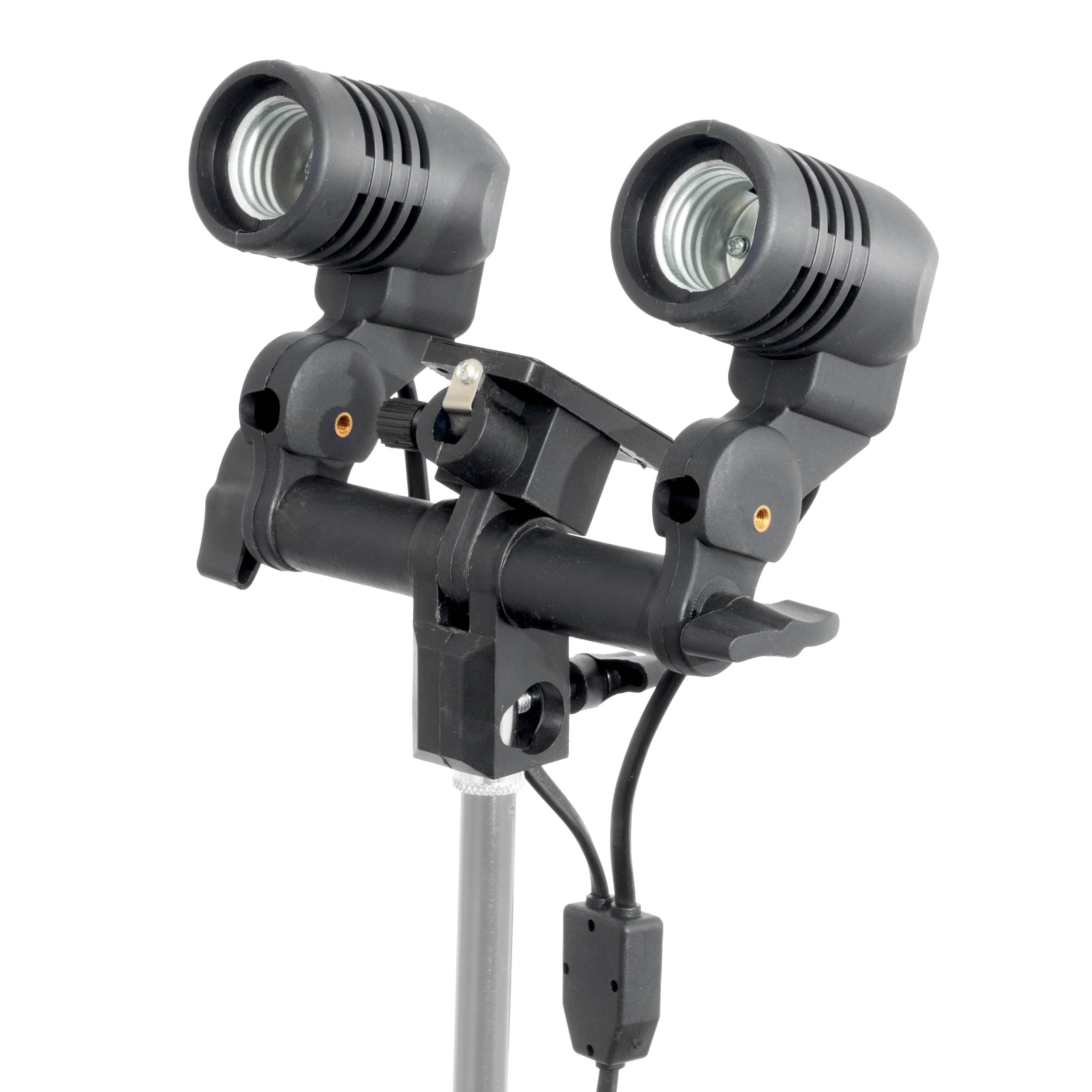 DUOLiTE Dual E27 Continuous Lighting Head - Professional Studio Light for Photography & Videography (Bulbs Not Included) - Perfect for YouTube Videos, Product Shoots & Home Studios