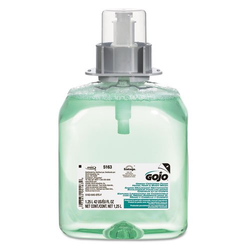 GOJO Luxury Foam Hair & Body Wash Soap - 5 Pack | Gentle Cleansing for All Skin & Hair Types | Perfect for Travel, Gym & Daily Shower Routine