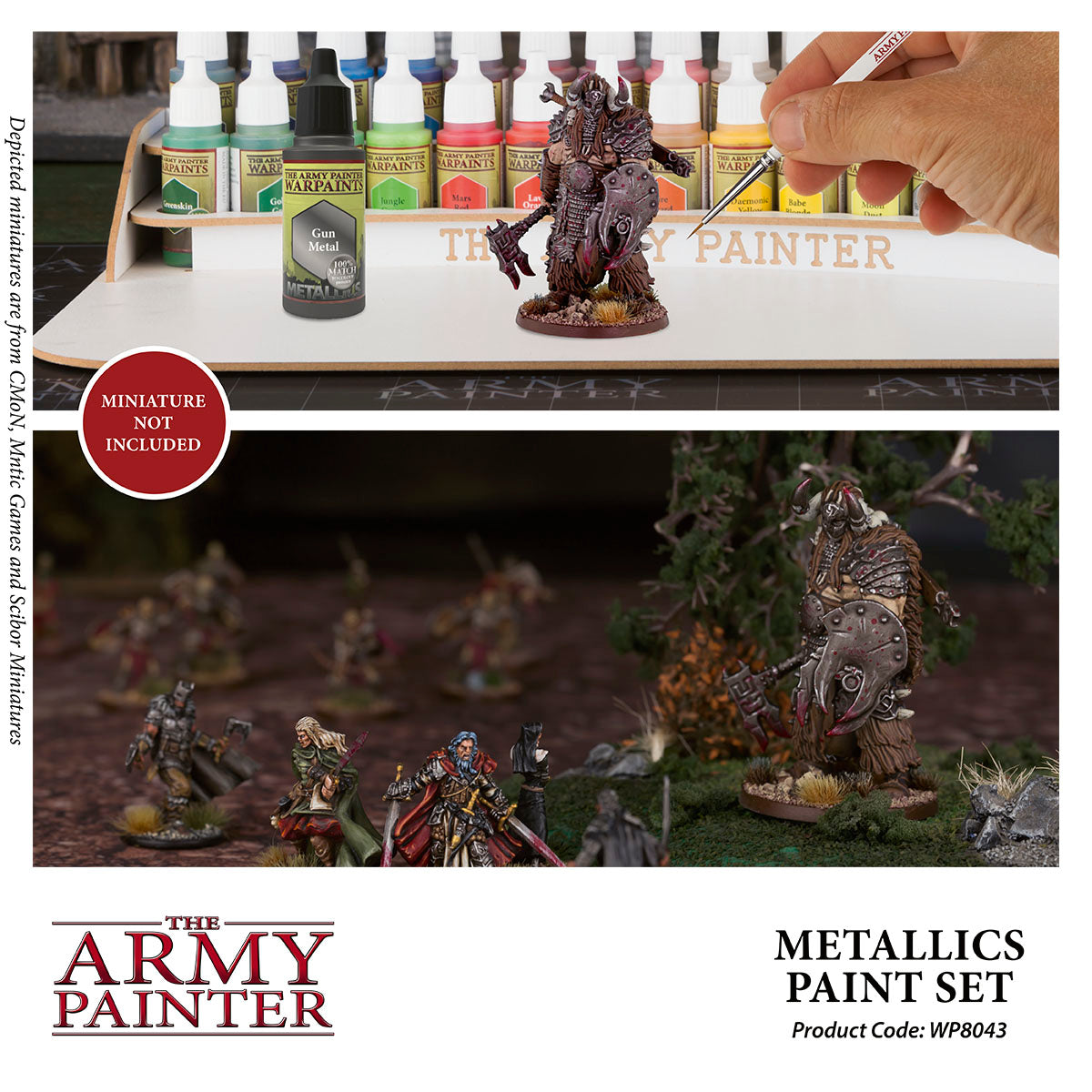 Warpaints Metallics: Premium Metallic Paint Set for Miniatures & Models - Perfect for Warhammer, D&D, and Cosplay