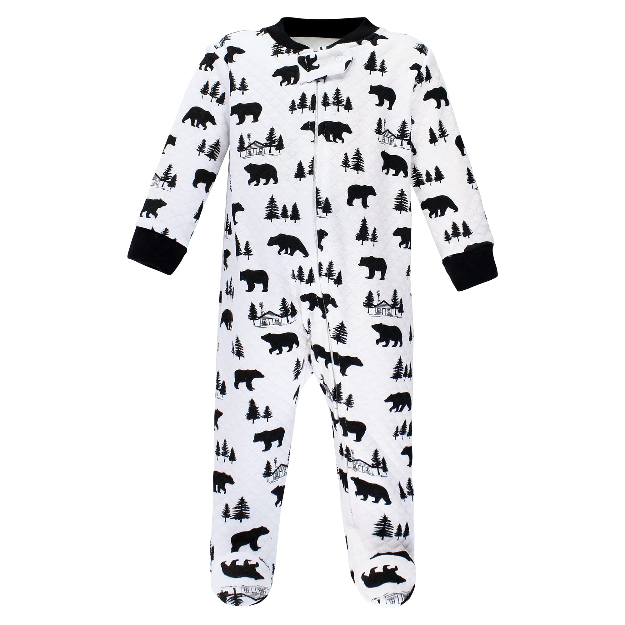 Premium Quilted Baby Girls' Sleep & Play - Cozy Outfit for Nursery & Playtime