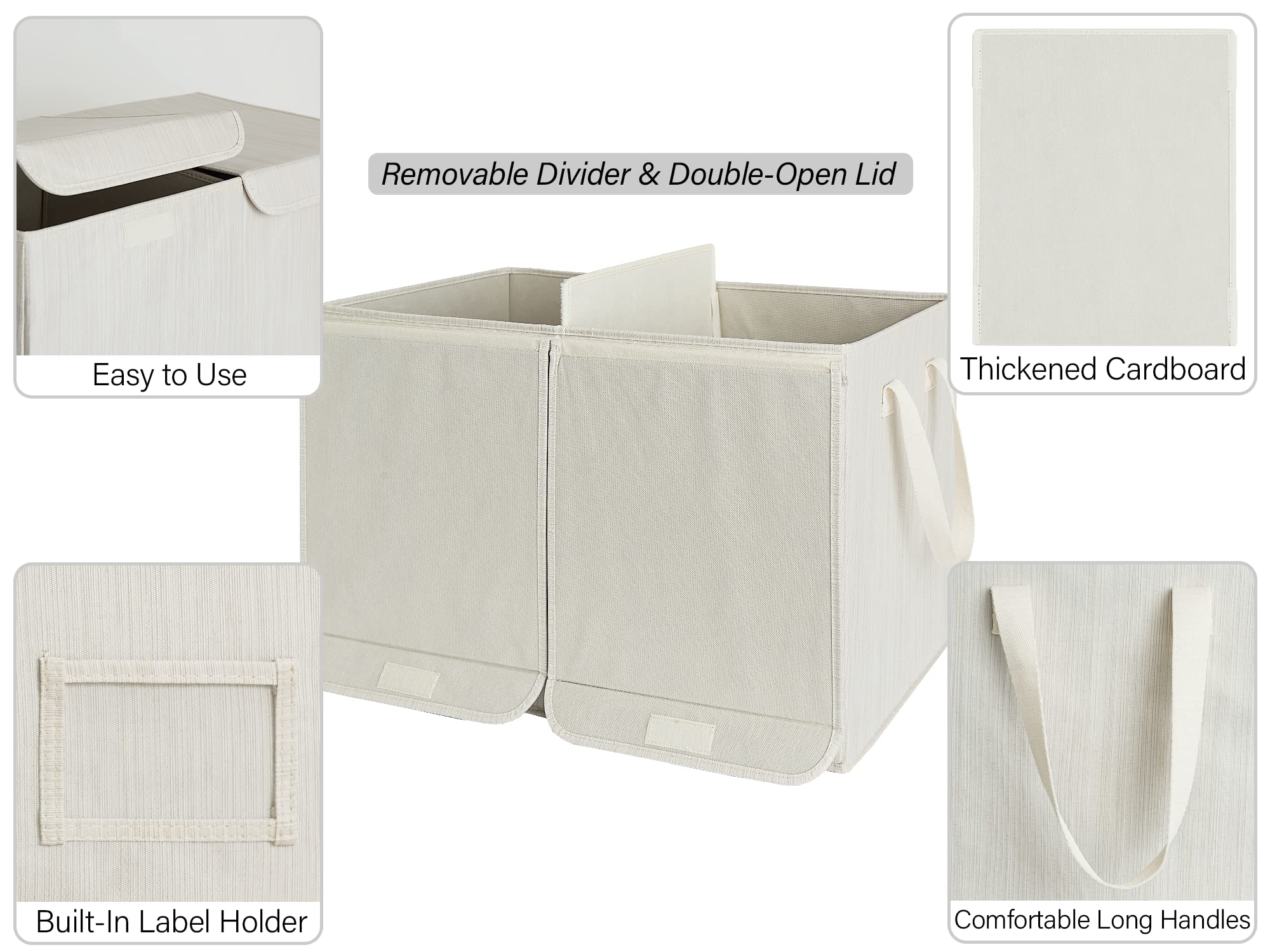 Metal Storage Baskets for Shelves - 3 Pack with Frame | Organize Kitchen, Bathroom & Office | Heavy Duty Wire Storage Bins for Home Organization