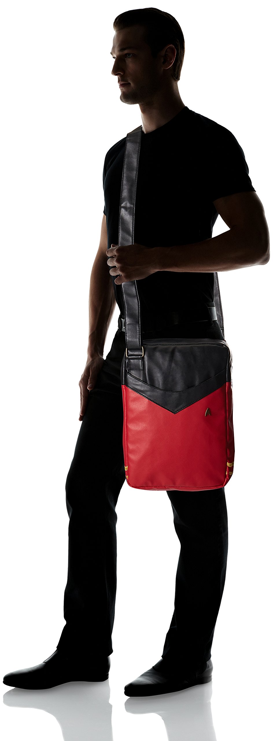 Star Trek Uniform Inspired Laptop Bag - Red | Stylish & Durable 15.6 Inch Laptop Backpack for Work, School & Cosplay | Perfect for Trekkies & Sci-Fi Fans