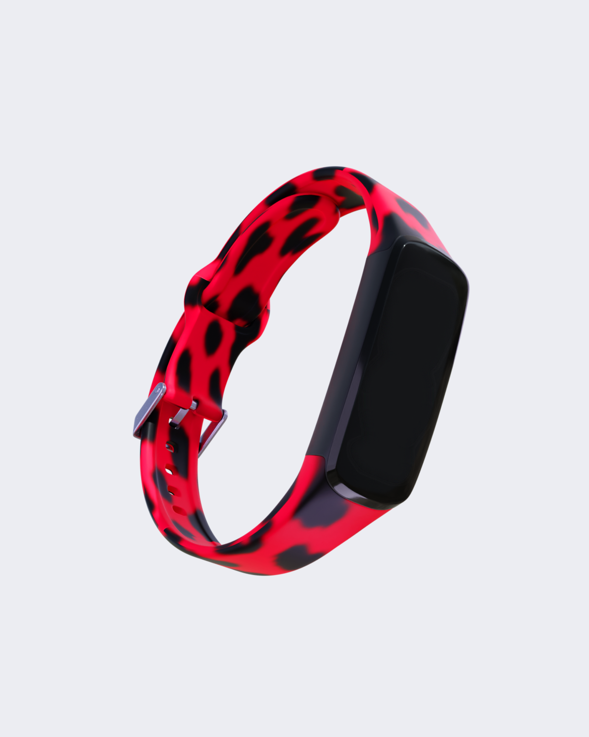 BetterMe Fitness Tracker Band - Adjustable Red Leo Smart Wristband for Heart Rate & Activity Tracking - Perfect for Running, Gym & Daily Health Monitoring