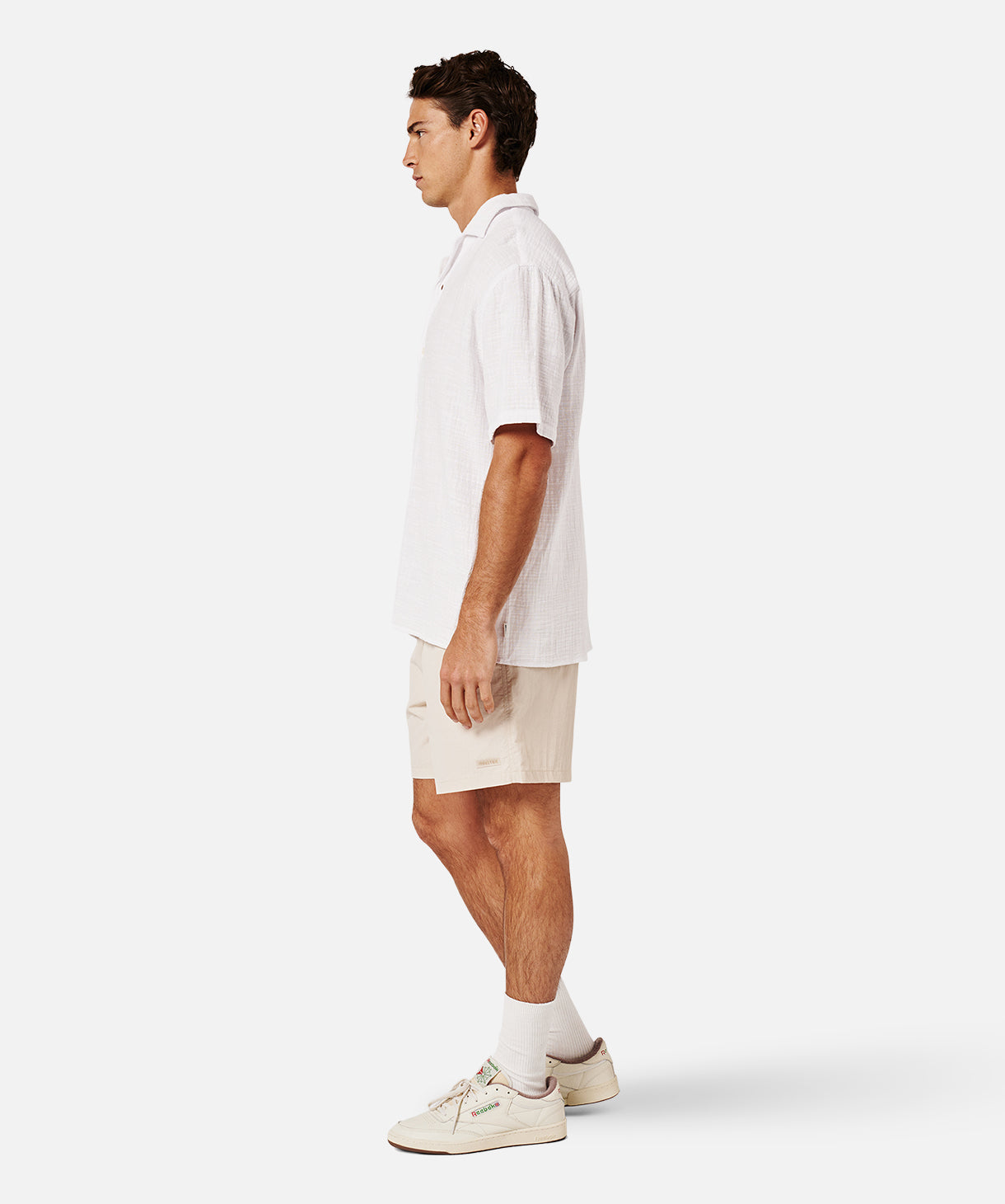 Seguro Short Sleeve Shirt for Men - Breathable Cotton Casual Tee in Off White | Perfect for Summer Outfits, Beach Wear & Everyday Comfort